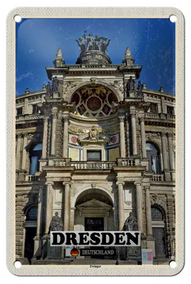Produktbild von Blechschild Städte Dresden Zwinger Architektur Deko 12x18cm Schild
