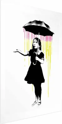 Produktbild von Posterpapier Poster - Girl with an Umbrella 40x60 cm Streetart h-C-0098-ao-a