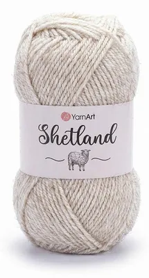 Produktbild von YarnArt Shetland 535 A Wolle Ecru Melange 100g 220m