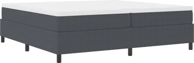 Image de Cadre de lit plateforme Gris foncé 200 x 200 cm