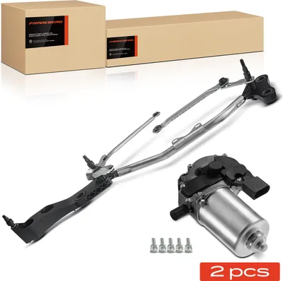 Productafbeelding van Frankberg 1x Ruitenwissermotor+1x Ruitenwisser Mechanisme Voor voor BMW