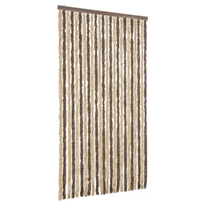 Immagine prodotto di vidaXL Tenda Fly marrone scuro e beige 100x230 cm in ciniglia