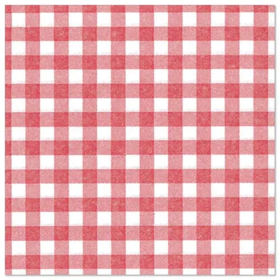 Image de PAPSTAR  87103 PAPSTAR Servietten "ROYAL Collection Vichy Karo", rot