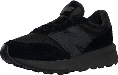 Produktbild von New Balance 370 Wildleder-Sneaker, Schwarz 45.5 EU