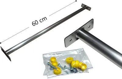Produktbild von Turnstange SK 60 cm aus Edelstahl V2A Reckstange Einzelturnreck Turnreck Kletterstange
