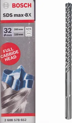 Produktbild von Bosch 2 608 578 631, Rotationshammer, 2,2 cm, 320 mm, Beton, 20 cm, SDS Max