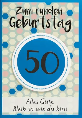 Produktbild von A  50 Geburtstag  Glückwunschkarte im Format 115x17cm mit Umschlag