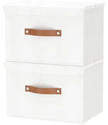Produktbild von Solidchoice – Faltbare Aufbewahrungsboxen mit Deckel (2er-Pack)