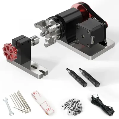 Obrázek produktu pro Rotační modulový kit pro 4. osu – CNC frézka – pro frézování, řezání a gravírování – model TTC450