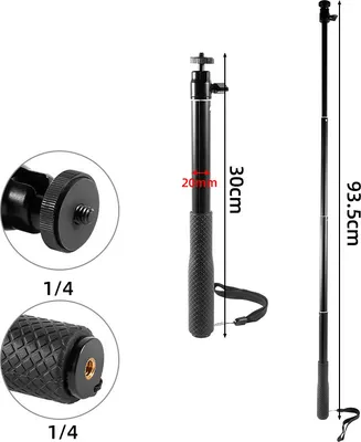 Obrázok produktu pre INF Rozšíriteľná predlžovacia tyč pre fotoaparát pre vylepšenú fotografiu