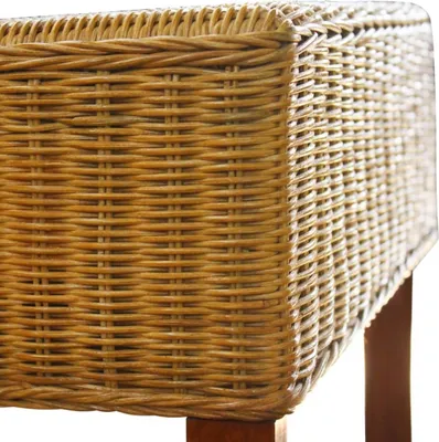 Produktbild von vidaXL Esszimmerstühle 2 Stk. Braun Natur Rattan