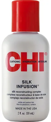 Produktbild von CHI Silk Infusio, Frauen, Alle Haare, Anti-Frizz, Feuchtigkeitsspendend, Feuchtigkeitsspendend, Schutz, Reparatur, Revitalisierend,..., 50 ml, Flasche, Alkohol, Gluten, Paraben, Sulfat