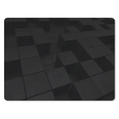 Produktbild von MuchoWow® Mauspad Mousepad Würfel - Schwarz - Weiß - Muster 40x30 cm - Mousepads - Maus Mat - Pad - Mausunterlage - Anti Rutsch