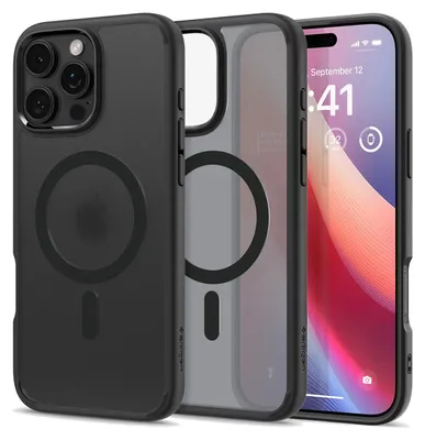 Produktbild von Spigen Ultra Hybrid (MagFit), Cover, Apple, iPhone 16 Pro Max, 17,5 cm (6.9"), Schwarz