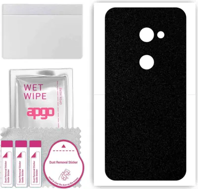 Produktbild von apgo Rückseite Schutzfolie, Skin, kompatibel mit Sharp Aquos Zero, Hinten Displayschutzfolie aus Vinylfolie, kratzfest, einfache Montage - Mattschwarz