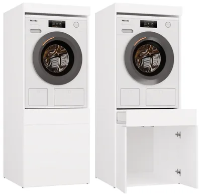 Produktbild von Überbauschrank für Waschmaschine und Trockner Peter Weiß mit 2 Türen