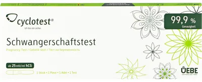 Produktbild von Cyclotest Schwangerschaftstest 25 Mlu/ml Urin 1 St