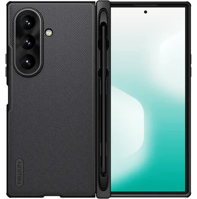 Produktbild von Handyhülle mit Stift für Galaxy Z Fold8 Ultra mit MagSafe, Nillkin Super Frosted Shield Fold Magnetic S-Pen, Schwarz