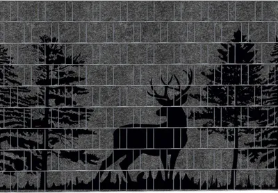 Produktbild von Bedruckter Sichtschutz FORREST 3 Uni-Druck-Motiv 2,5m x 1,8m