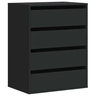 Zdjęcie produktu dla vidaXL Komoda z szufladami czarna 60x41x76 cm materiał drewnopochodny