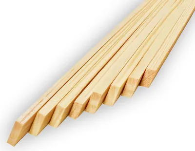 Produktbild von Holzstäbchen spitz vierkant 400x4x4 mm Grillspieße Schaschlikspieße Kebabspieße Stäbchen für Basteln und Haushalt (100 Stück)