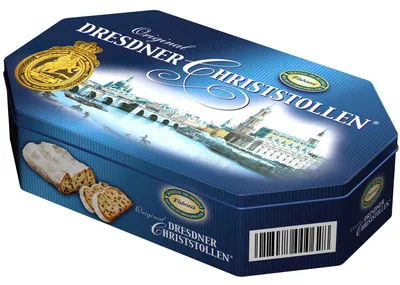 Produktbild von Vadossi Original Dresdner Christstollen Schmuckdose 1kg