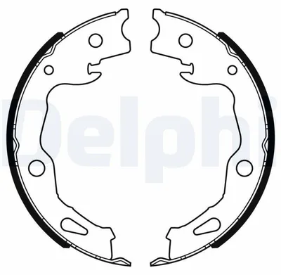 Produktbild von DELPHI LS2186 Bremsbackensatz x