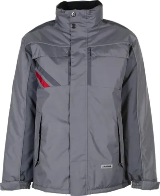 Produktbild von Größe XS Unisex Planam Highline Winter Winterjacke zink schiefer rot Modell 2301