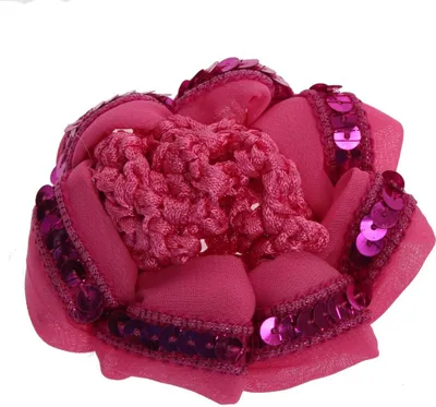 Produktbild von Dutt Netz Haarnetz Bun Stoff Knotennetz mit Pailletten bestückt pink