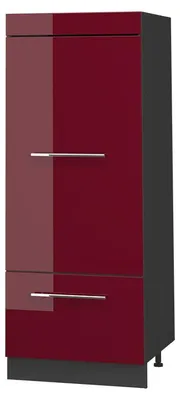 Zdjęcie produktu dla Opbergkast Vicco Fame-Line Bordowy wysoki połysk/Antracyt 60 cm, Model 62653