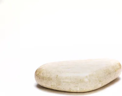 Image de Sasso Big Table Basse (74X123X27H) En Pierre Fossile Beige