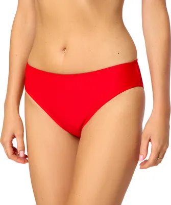 Produktbild von Bellivalini Damen Bikini Slip Badeshorts Badehose Bikinihose Bikini Unterteil VR-Brief-1 (Rotmantel, XXL)