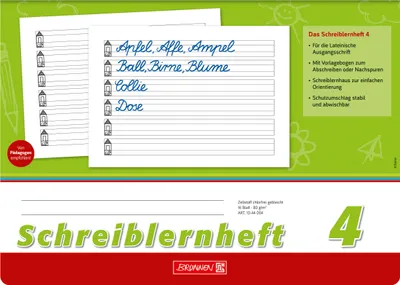 Produktbild von BRUNNEN Schreiblernheft A4 quer Nr.4 1044004