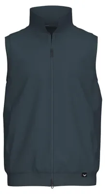Productafbeelding van Trigema heren vest van geborsteld sweatshirt met een tweewegritssluiting