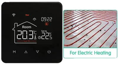 Immagine prodotto di Termostato intelligente, controllo tramite Wi-Fi, attivazione vocale, riscaldamento elettrico