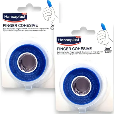 Produktbild von 2x Hansaplast Fingerverband 2x 5 m : 2,5 cm