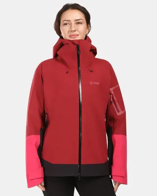 Imagen del producto de Chaqueta impermeable para mujer KILPI MAMBA-W 1L0101KI, color burdeos, talla 38