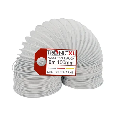 Obrázek produktu pro PVC hadice pro odsávání vzduchu 100 mm 6m Odsávací kapota sušičky vzduchu Příslušenství sušičky vzduchu Sušička vzduchu