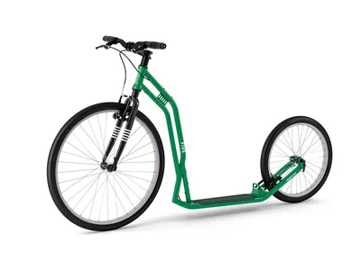 Produktbild von Tretroller Yedoo Numbers Five 26/20 Dogscooter Scooter Roller Cityscooter grün