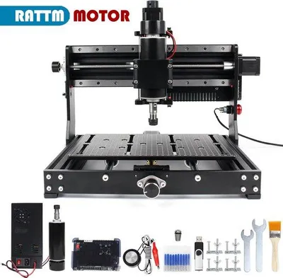 Productafbeelding van CNC freesmachine - 500 W spindel - offline besturing - 300x200x73 mm werkgebied - aluminium