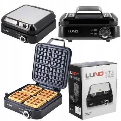 Produktbild von Waffeleisen 1500W für 4 Waffeln mit Temperaturwahl