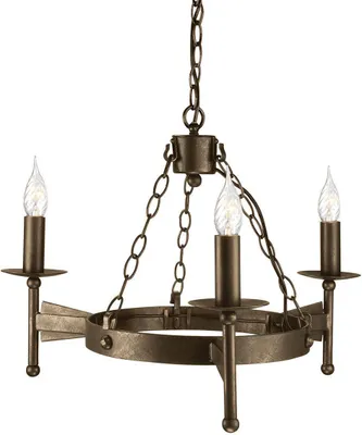 Produktbild von Elstead Cromwell Kronleuchter E14 3-fach Alte Bronze,  UK