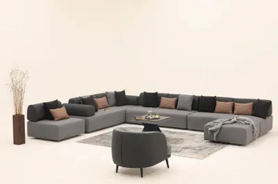 Productafbeelding van Woonkamerbank, bekleding, meubels, hoekbank, stof, banken, textiel, zitmeubels