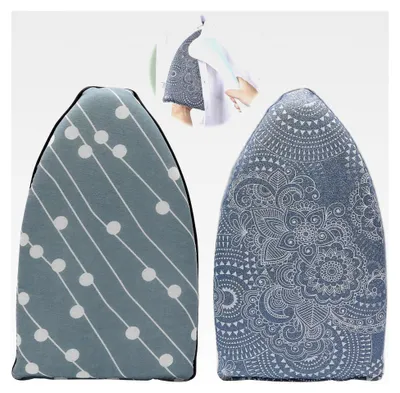 Produktbild von Dampfglätter Bügelhandschuhe, 2 Stück, Bügelhilfe, Hitzebeständige Handschuhe aus Schaumstoff, Mini Handbügelbrett, Bügelzubehör