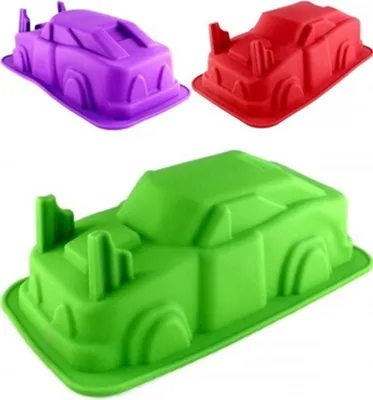 Produktbild von GKA XL 3D Silikon Backform Auto Silikonform Silikonbackform 30 cm Kuchenform Kuchenbackform Motivbackform