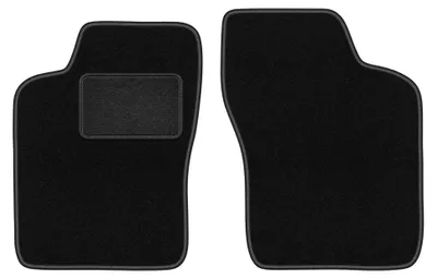 Zdjęcie produktu dla Dywaniki samochodowe welurowe przednie do: Opel Kadett E (1984-1991, hatchback, kombi, sedan, cabrio) czarne, dopasowane