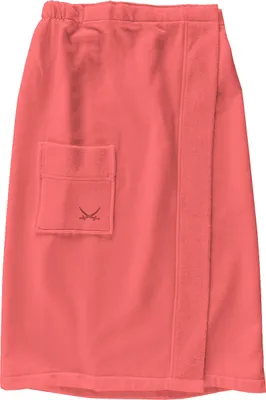 Produktbild von Sansibar Damen Sarong mit Tasche und gesticktem Säbel S-XL, 80x145 cm, Hot Coral, Gummizug am Rücken, Klettverschluss, stufenlos einstellbar