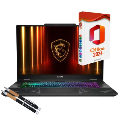 Produktbild von MSI Cyborg 17, Intel Core i7, 32GB DDR5-RAM, 4000GB SSD, Windows 11 Pro + MS Office 2024 Pro (17,3"), Gaming, Displayport, beleuchtete RGB Tastatur,
