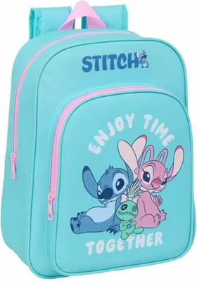 Obrázek produktu pro Školní batoh Stitch Blue 26 x 34 x 11 cm