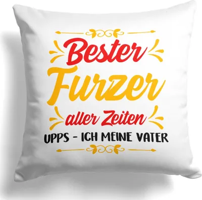Produktbild von 22Feels Papa Geschenk Vater Kissen Vatertag Geburtstag Herrentag Weihnachten Deko Männer Dekoration Spruch Geschenkidee Wohnzimmer Schlafzimmer Couch